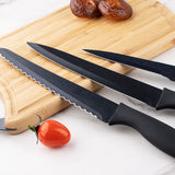 Load image into Gallery viewer, StarryDingle 11pcs Metal Blade Nonstick Coating Dark Luxury Kitchen Knife Set with Adsorption Knife Holder