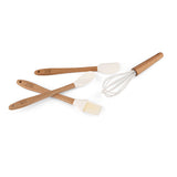 Load image into Gallery viewer, Kitchen Multifunctional Utensils Set  5pcs Mini Silicone Tools With Wooden Handle whisk spoon spatula brush food tong