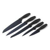 Load image into Gallery viewer, StarryDingle 11pcs Metal Blade Nonstick Coating Dark Luxury Kitchen Knife Set with Adsorption Knife Holder