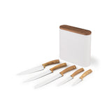 Load image into Gallery viewer, 6 Piece High Carbon Stainless Steel Knife set Block Set with stand 4 Colors