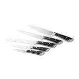 Load image into Gallery viewer, High Carbon Stainless Steel Cutlery Stainless Steel Kitchen Knife Set Two Rivets Forged Handle With Block With Wood Knife Stand Oval Knife Block 5 Slots Butcher Knife Holder